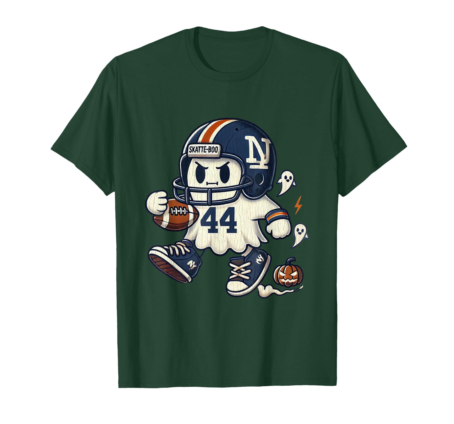 Vintage Cam Skattebo Skatte-Boo Cute Ghost Football Lovers T-Shirt