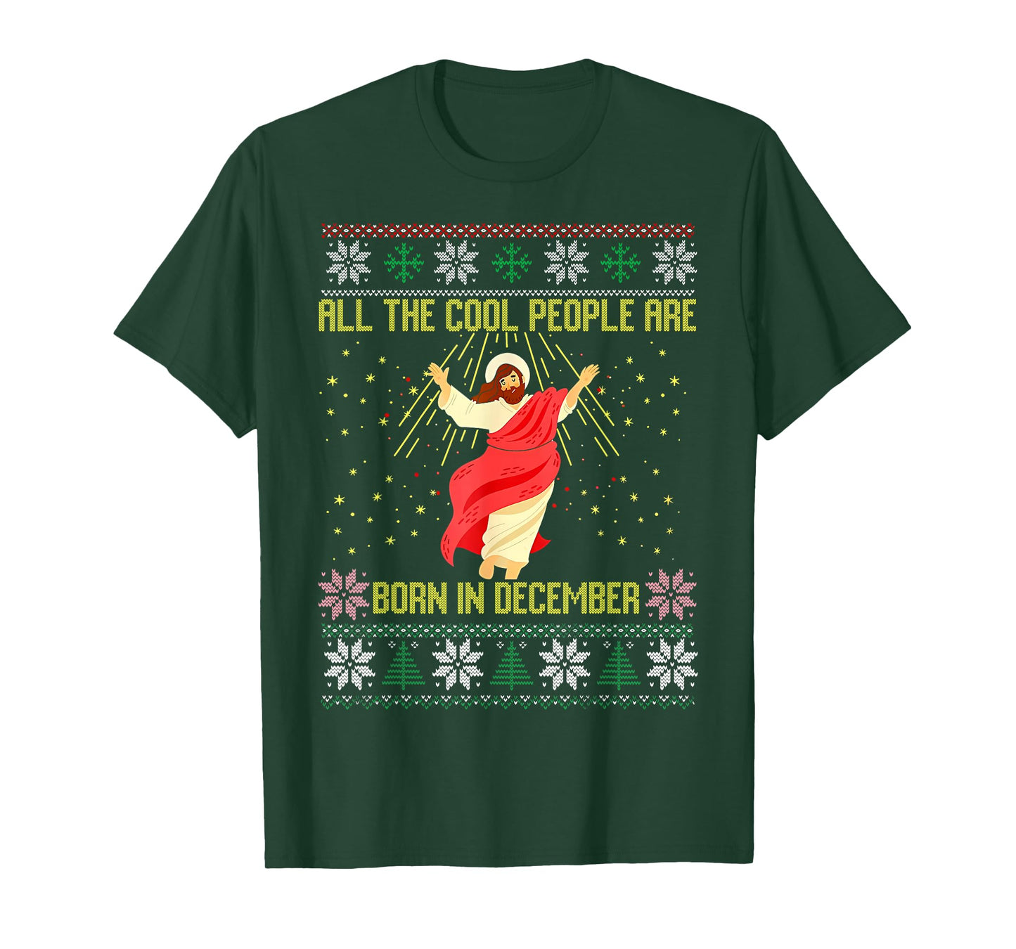 Cool People are Born in December Christian Christmas Bday T-Shirt