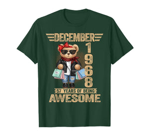 57 Year Old December 1968 Teddy Bear 57th Birthday Women T-Shirt