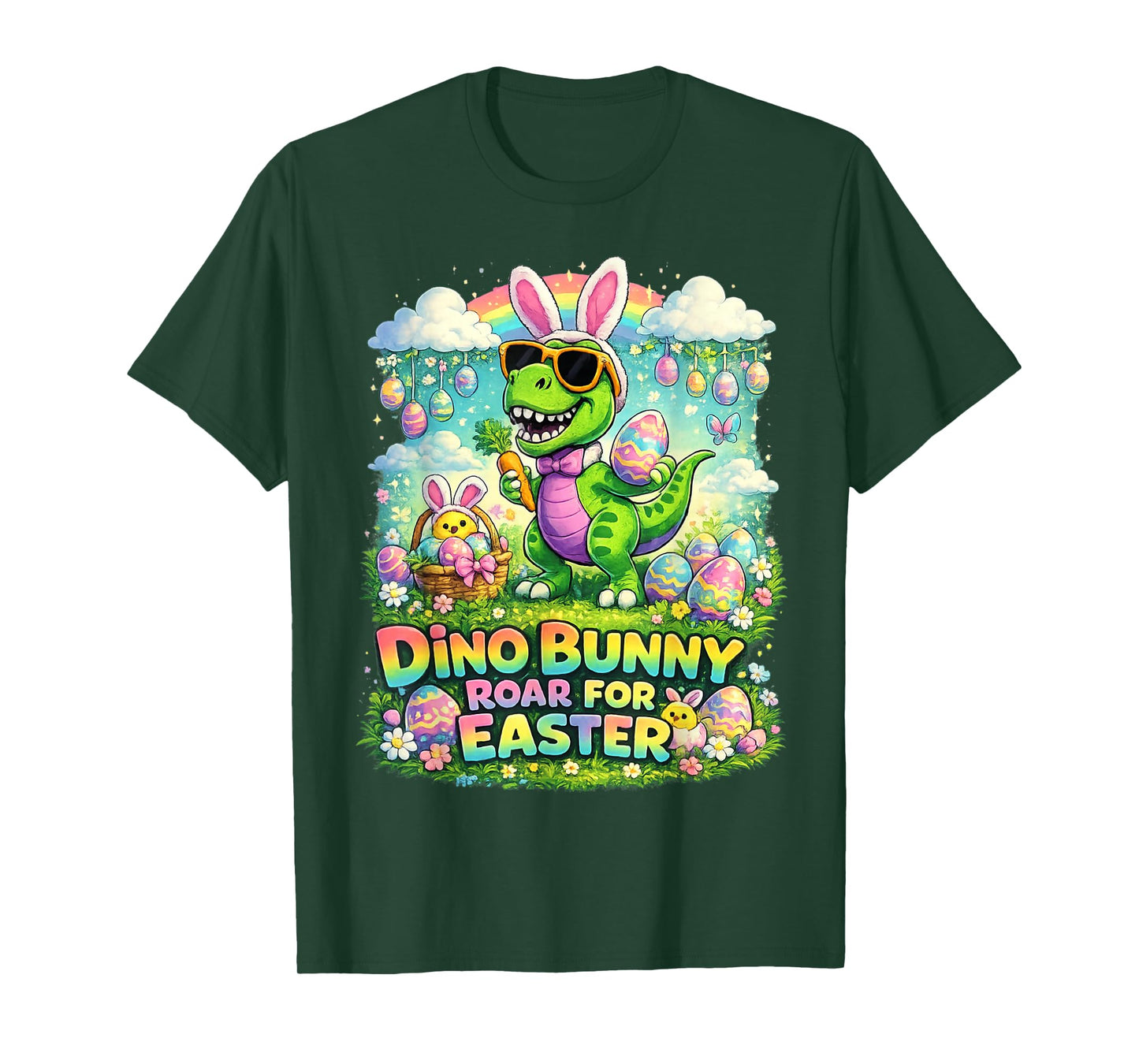 T-Rex Bunny Costume Easter Outfit for Boys and Kids Funny T-Shirt