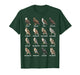 Raptors of North America Birds of Prey Species Chart T-Shirt