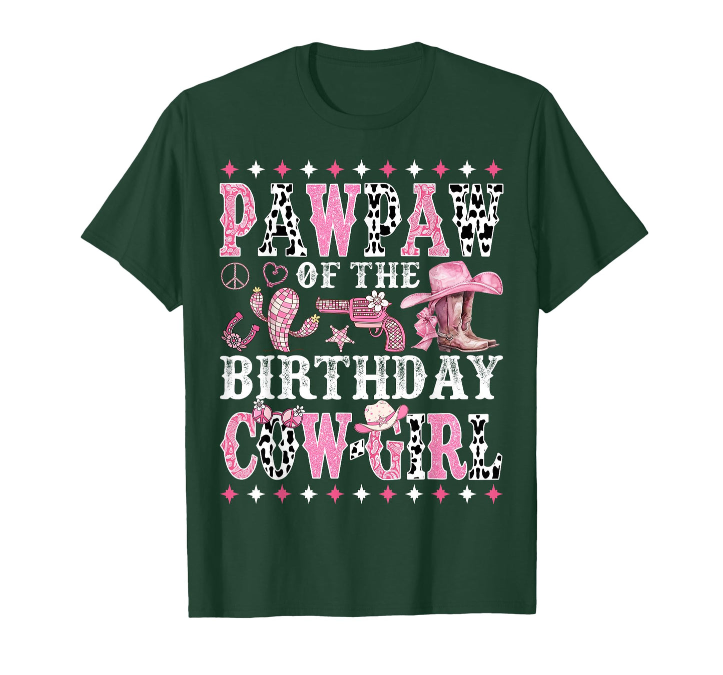 Pawpaw of The Birthday Cowgirl Rodeo Western Country T-Shirt
