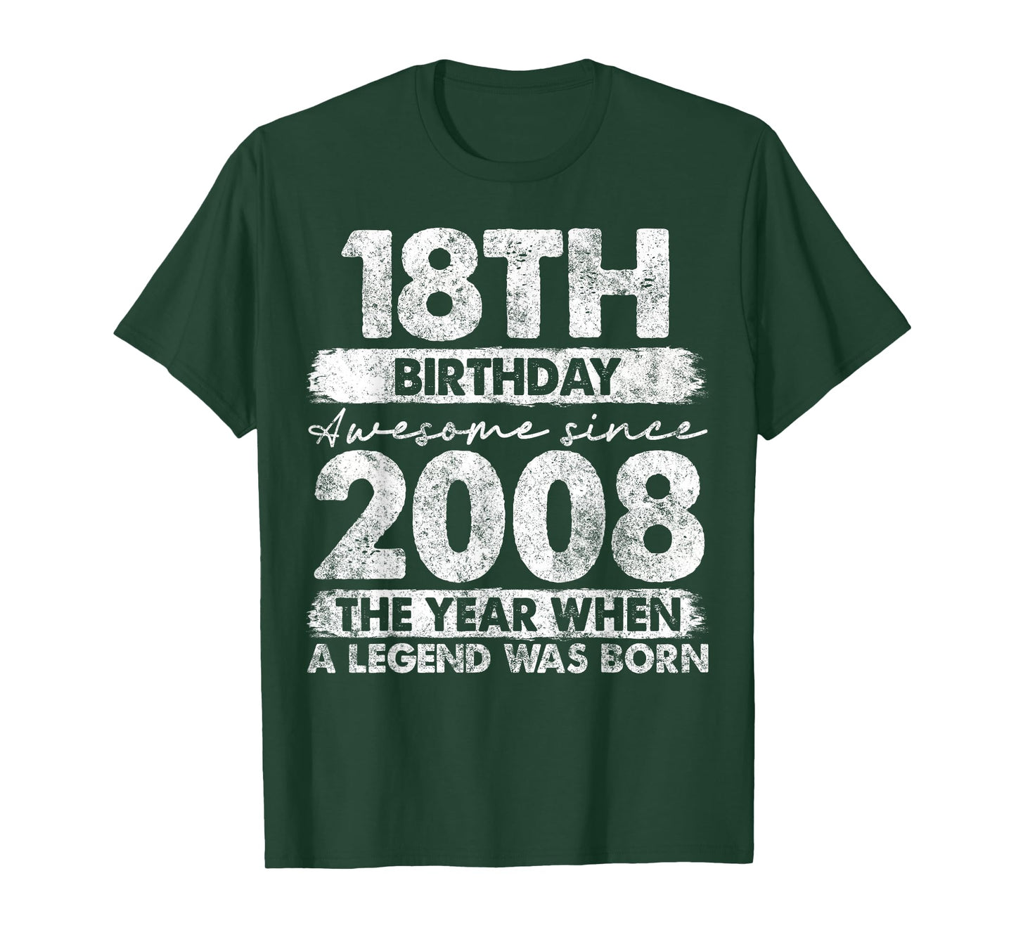 18 Year Old Gifts Vintage 2008 Limited Edition 18th Birthday T-Shirt