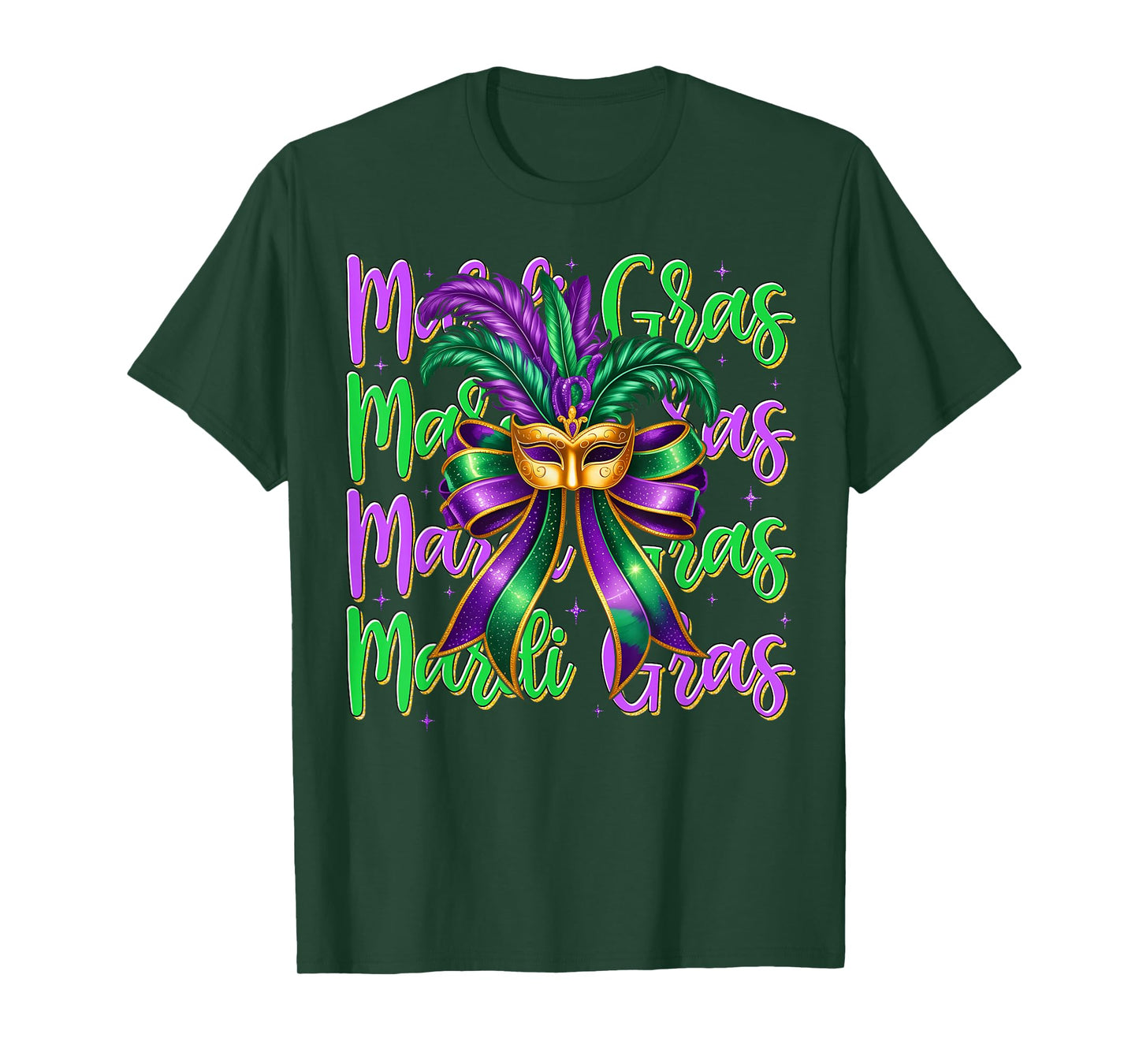 Mardi Gras Carnival Masquerade Feather Mask Girl Women Kid T-Shirt