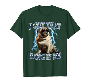 Funny Mens & Womens Retro Vintage Heavy Metal Pug Dog Lover T-Shirt