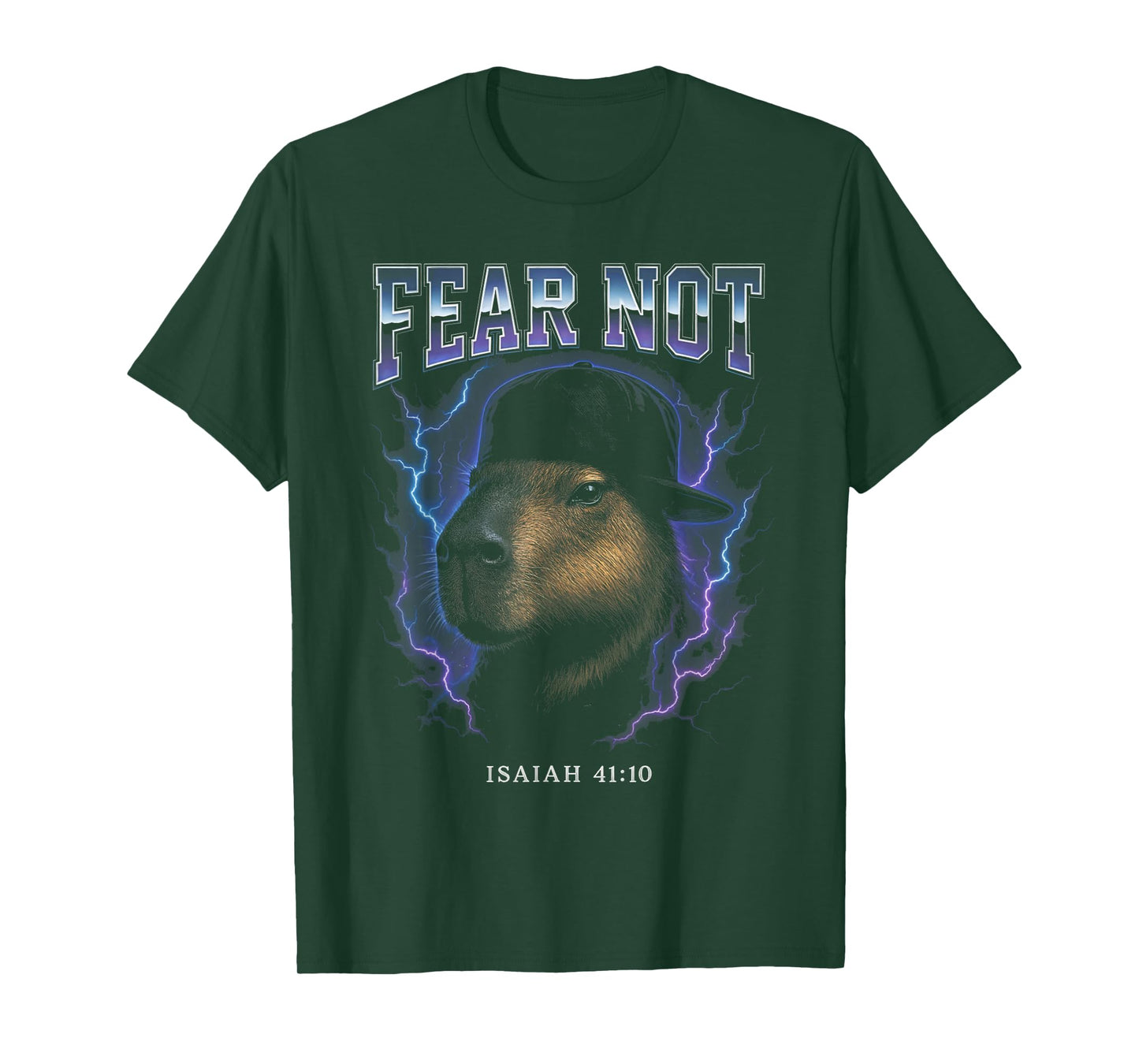 Not Fear Funny Capybara Cringy Meme Overloaded Christian T-Shirt
