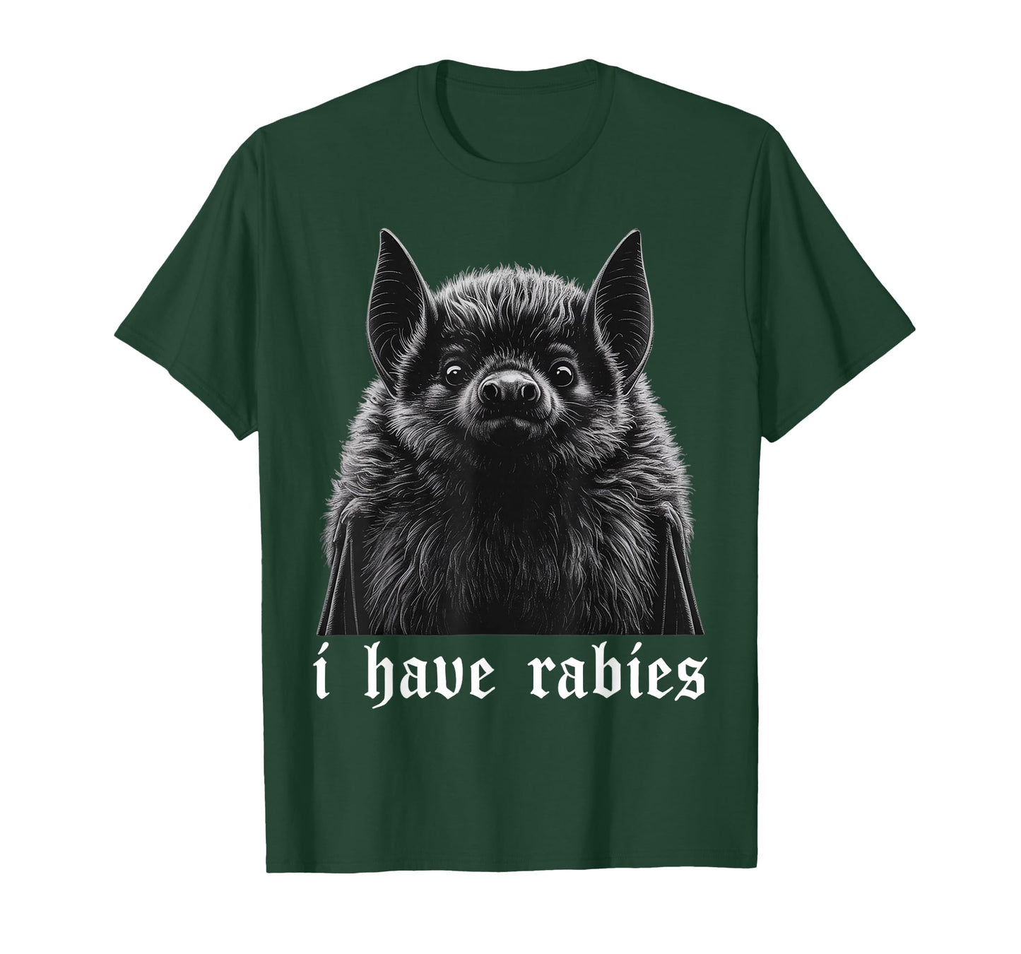 Vintage I Have Rabies Bat Funny Meme Quotes T-Shirt
