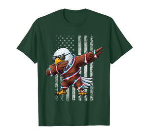 Eagle Dabbing American Flag T-Shirt