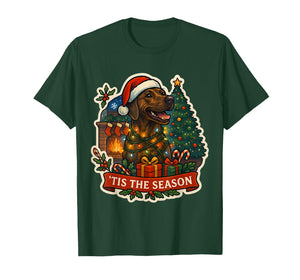 Tis The Season Plott Hound Dog Merry Christmas Mom Dad Xmas T-Shirt
