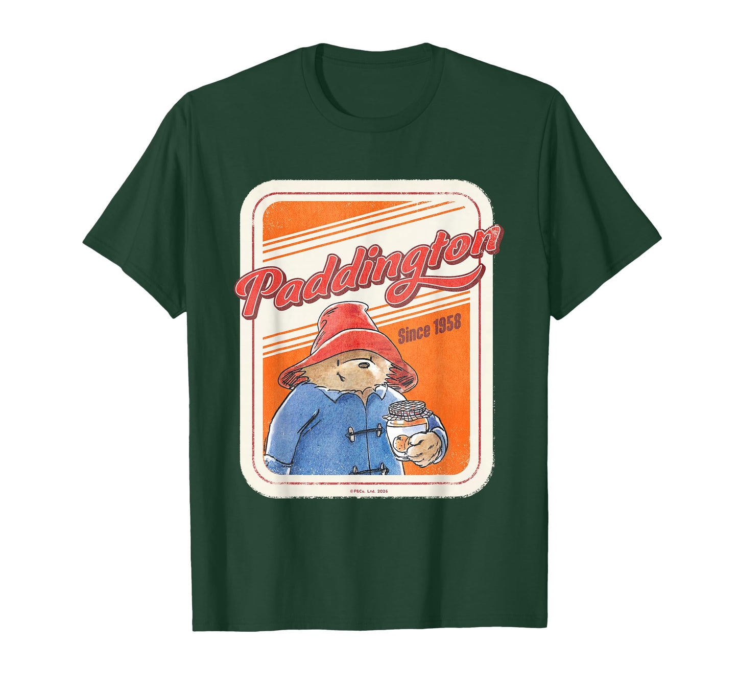 Paddington Bear Classic Retro Illustration Since 1958 T-Shirt