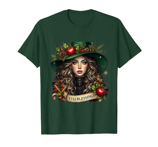 Yule Christmas Vintage Merry Winter Solstice We Witch You T-Shirt