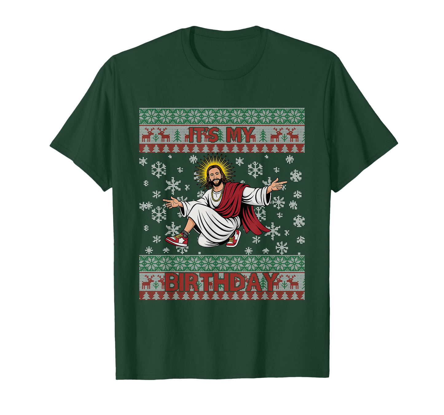 It’s My Birthday Funny Jesus Ugly Christmas Sweater T-Shirt