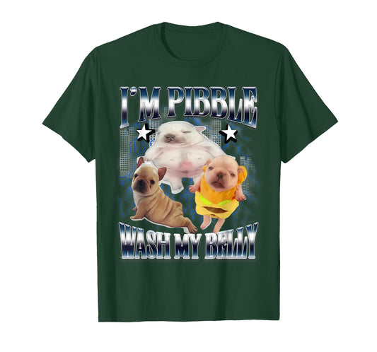 Silly Meme pibble Meme wash My Belly Clean My Belly Meme T-Shirt