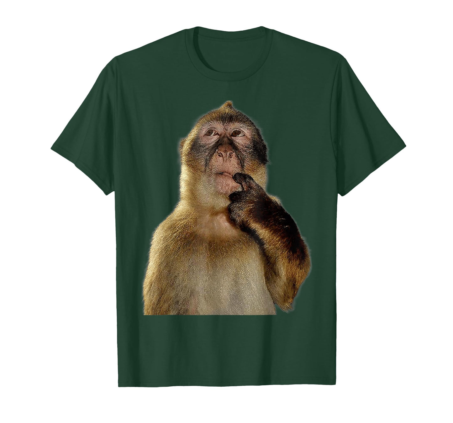 Thinking Monkey Funny Meme Cute T-Shirt