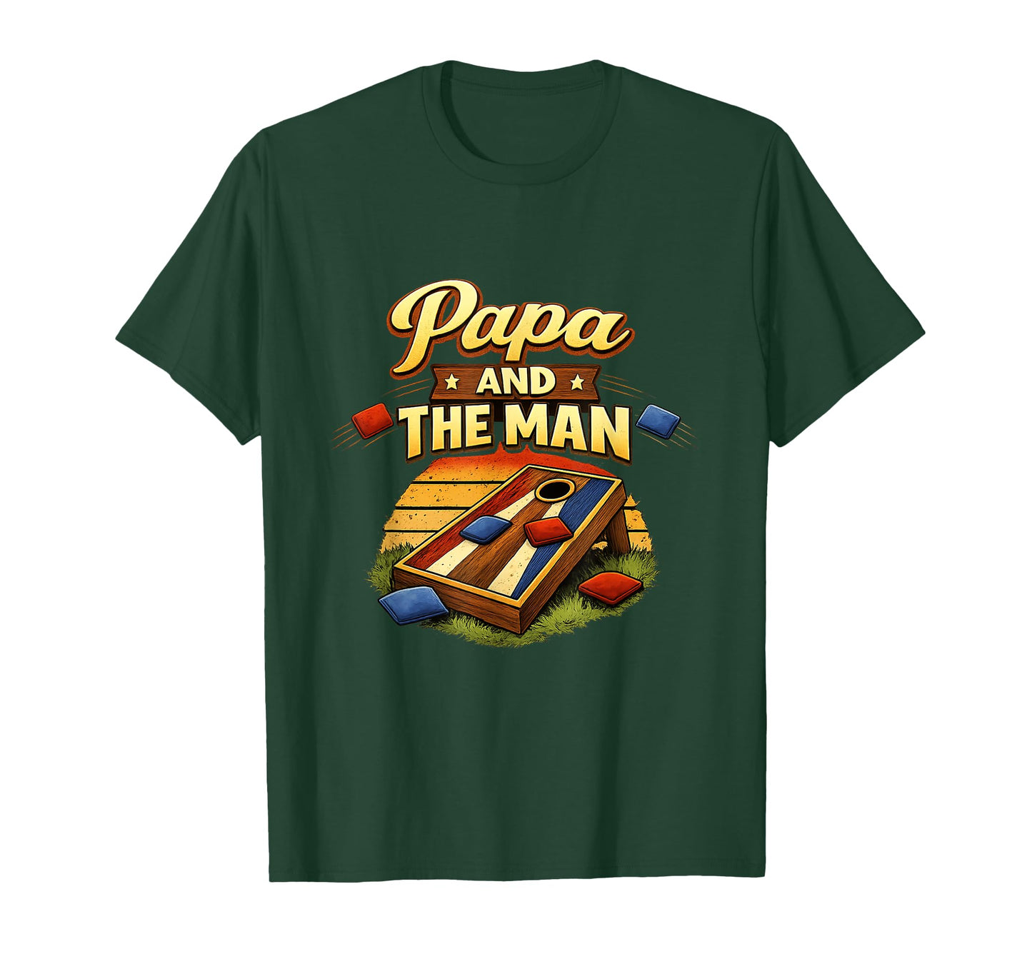 Papa and The Man Corn Hole T-Shirt