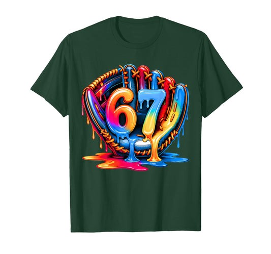 Baseball Drip Ice Cream 67 Baseball Lifestyle 101 T-Shirt