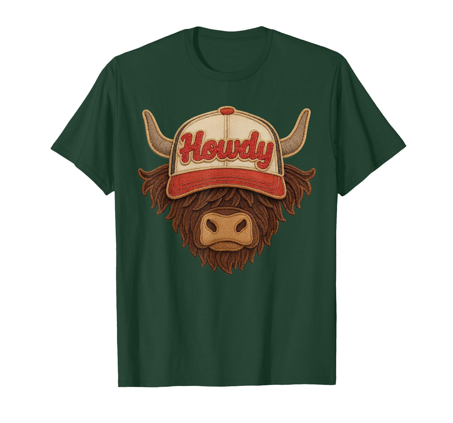 Howdy Western Cute Highland Cow Rodeo Men Women Kids T-Shirt
