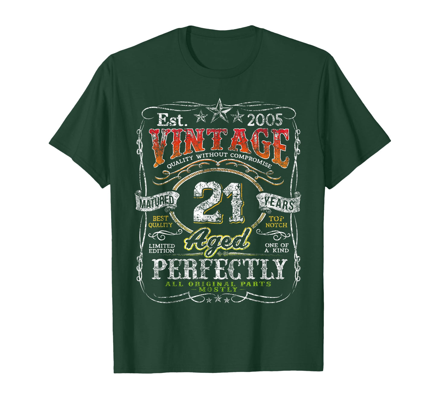 Vintage 2005 Limited Edition Shirt 21 Year Old 21st Birthday T-Shirt