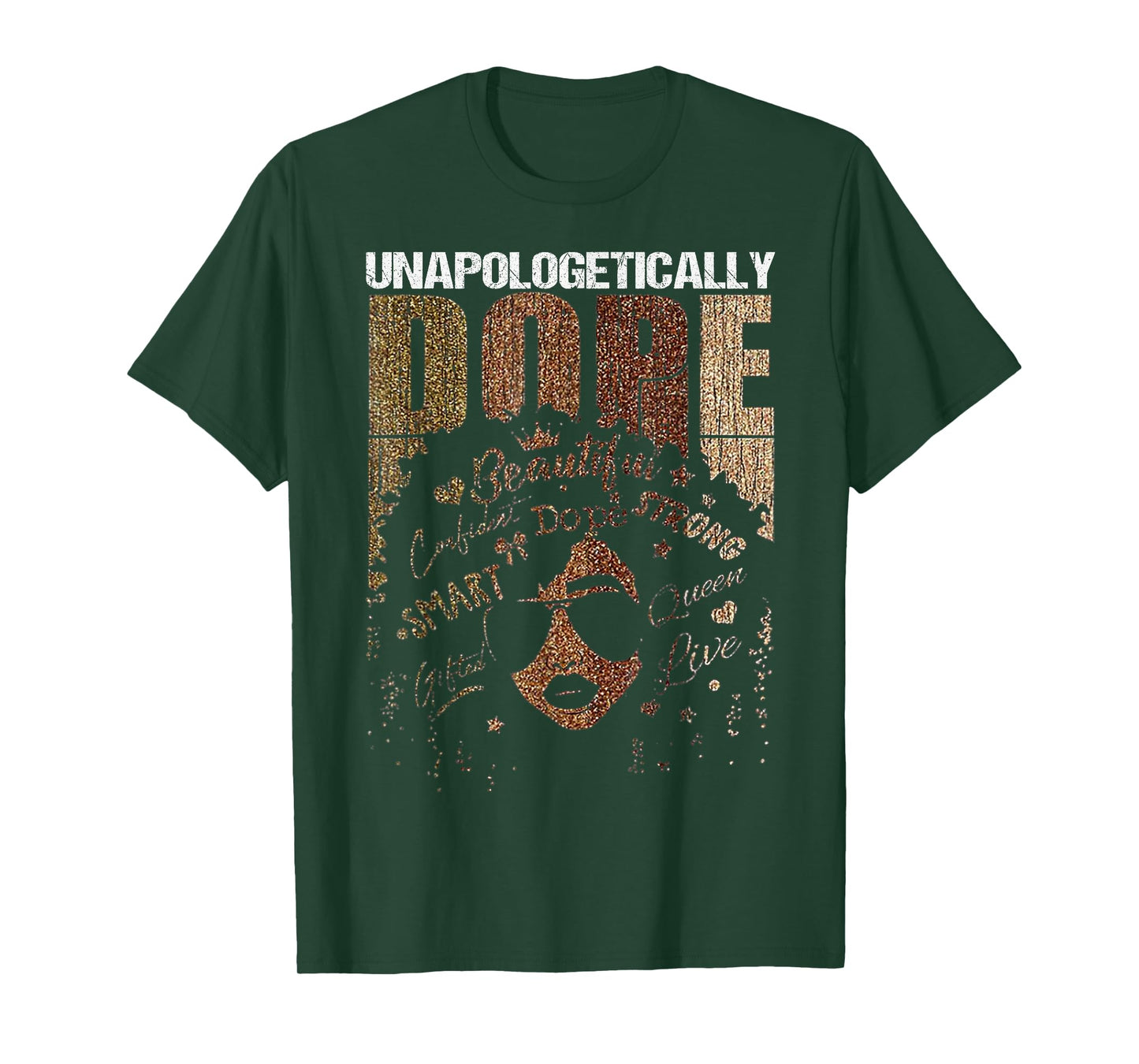 Unapologetically Dope Black Afro Women Black History Month T-Shirt