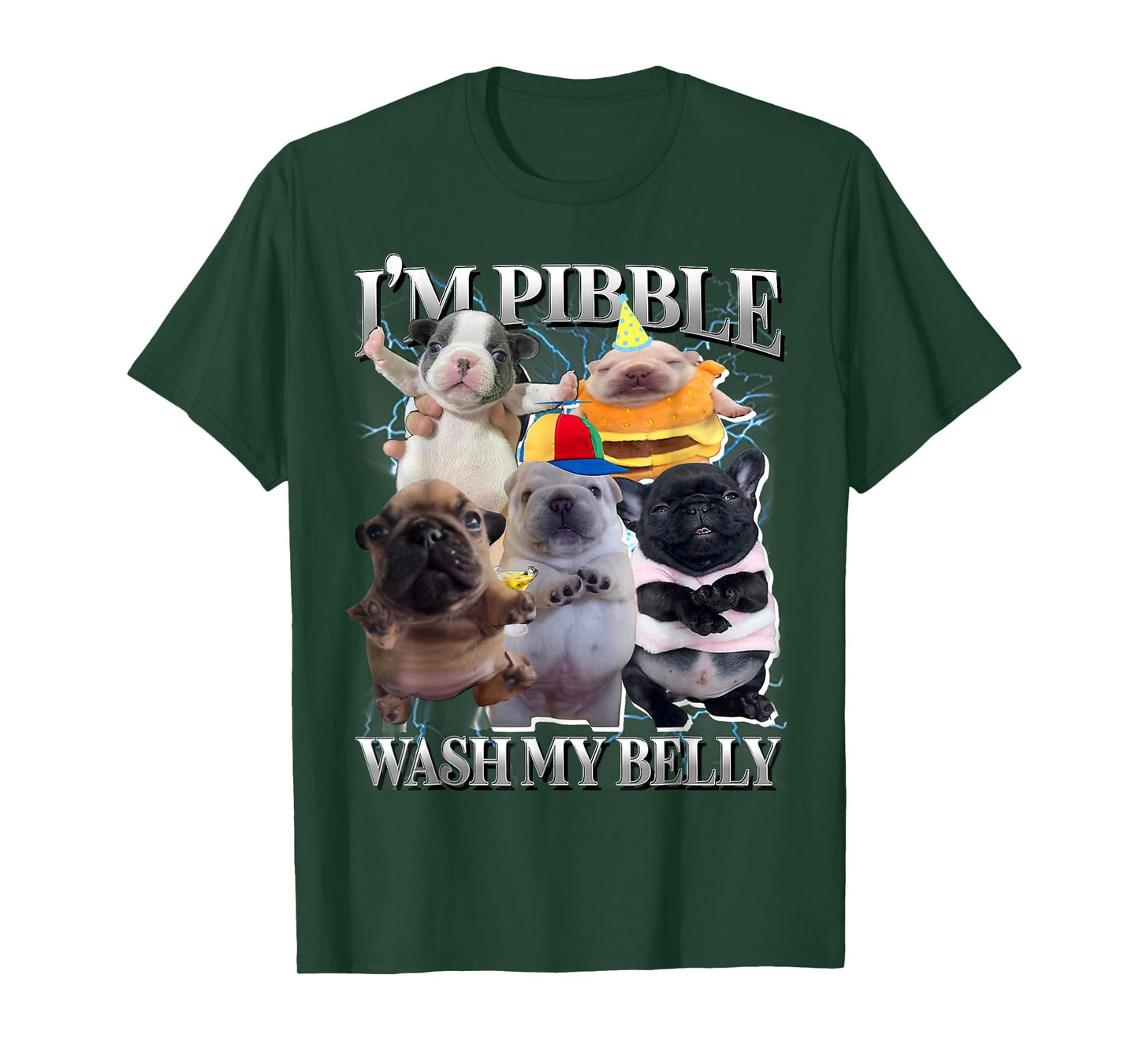 I Am Pibble Wash My Belly Funny Dog Clean My Belly Meme T-Shirt