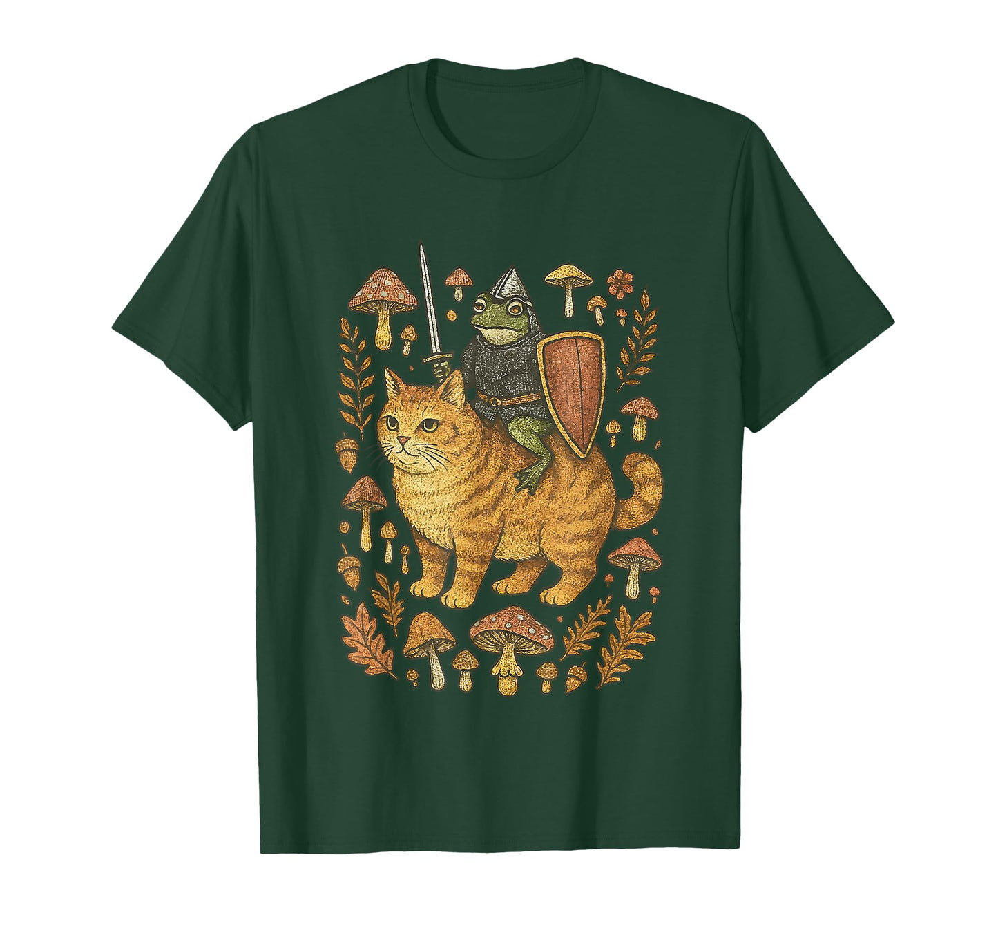 Medieval Frog on cat T-Shirt