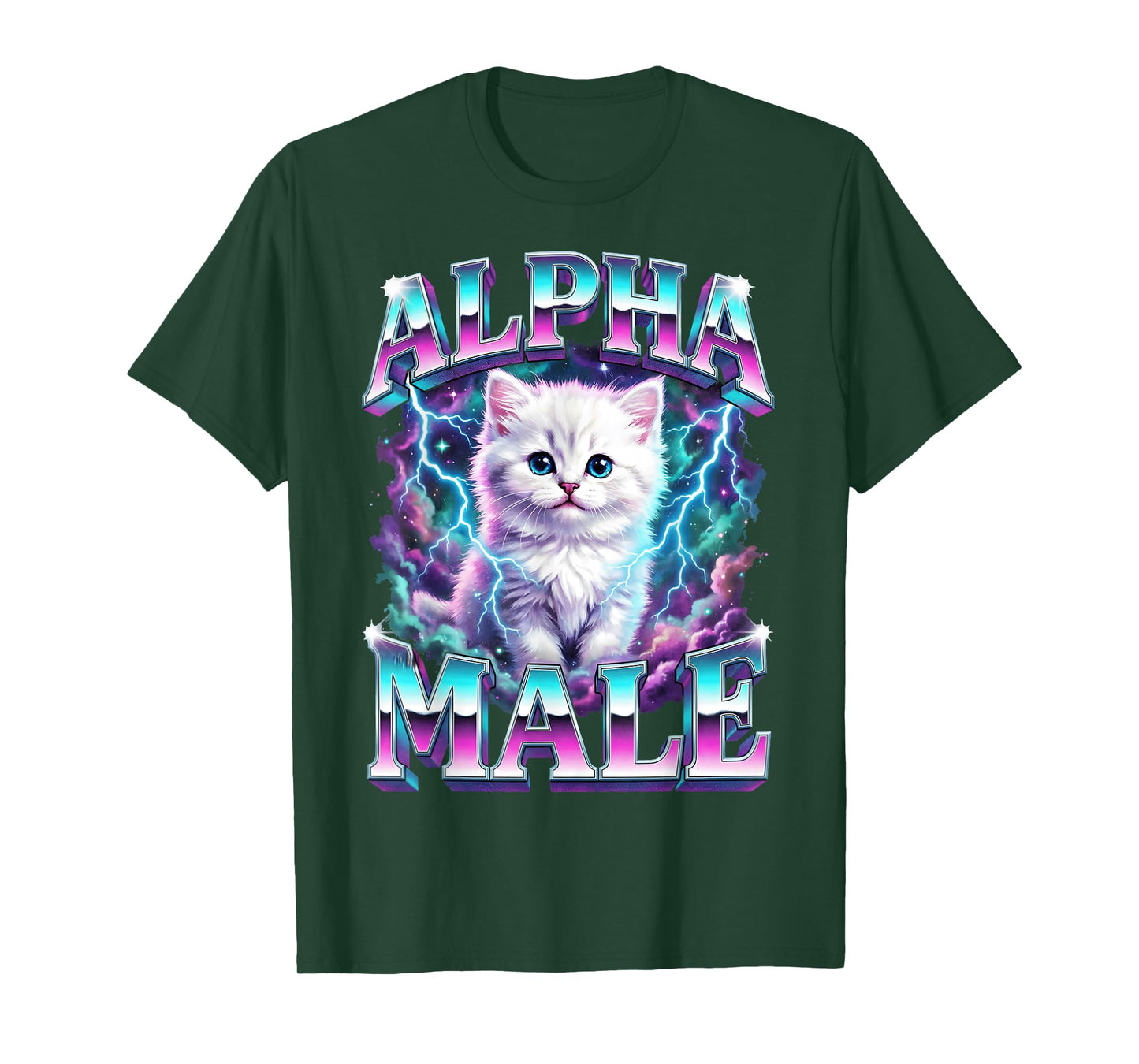 Alpha Male Cat Kitten Funny for Men Women T-Shirt