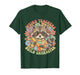 Weird Teacher Build Character Raccoon Flowers T-Shirt