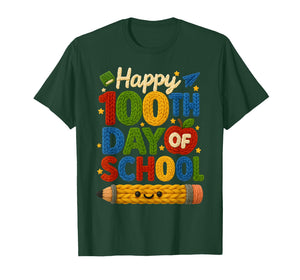 Happy 100th Day of School 100 Days of School Teacher Student T-Shirt
