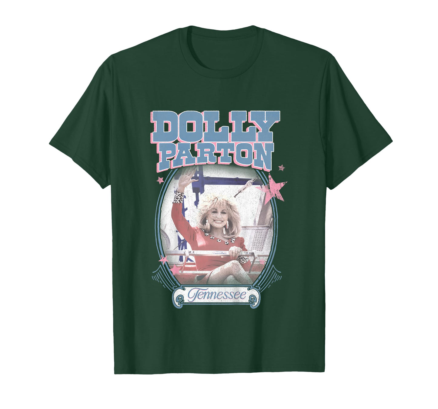 Kids Dolly Parton Tennessee Dolly Waving from Dollywood Ride T-Shirt