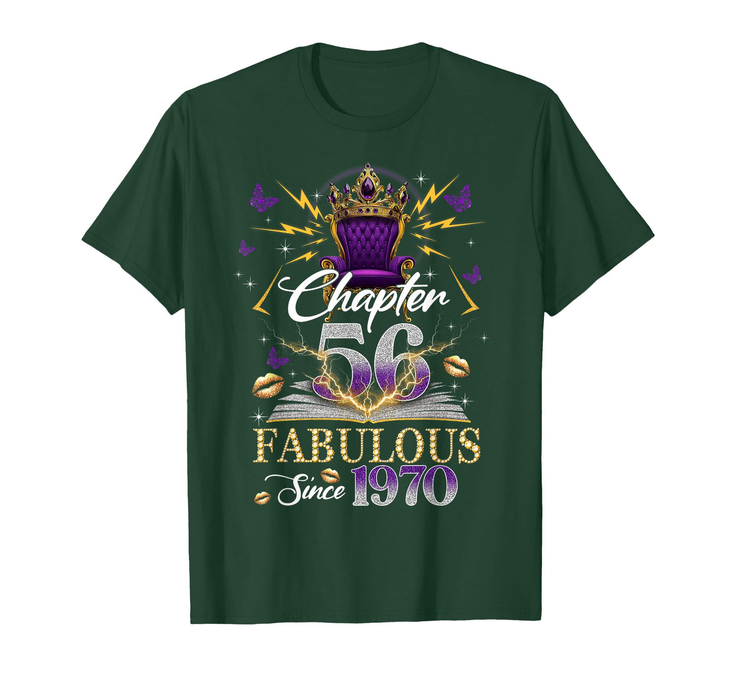 Chapter 56 Fabulous Since 1970 56th Birthday Women Girls T-Shirt
