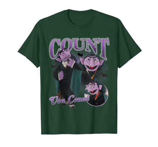 Sesame Street Count Von Count Bootleg Style T-Shirt