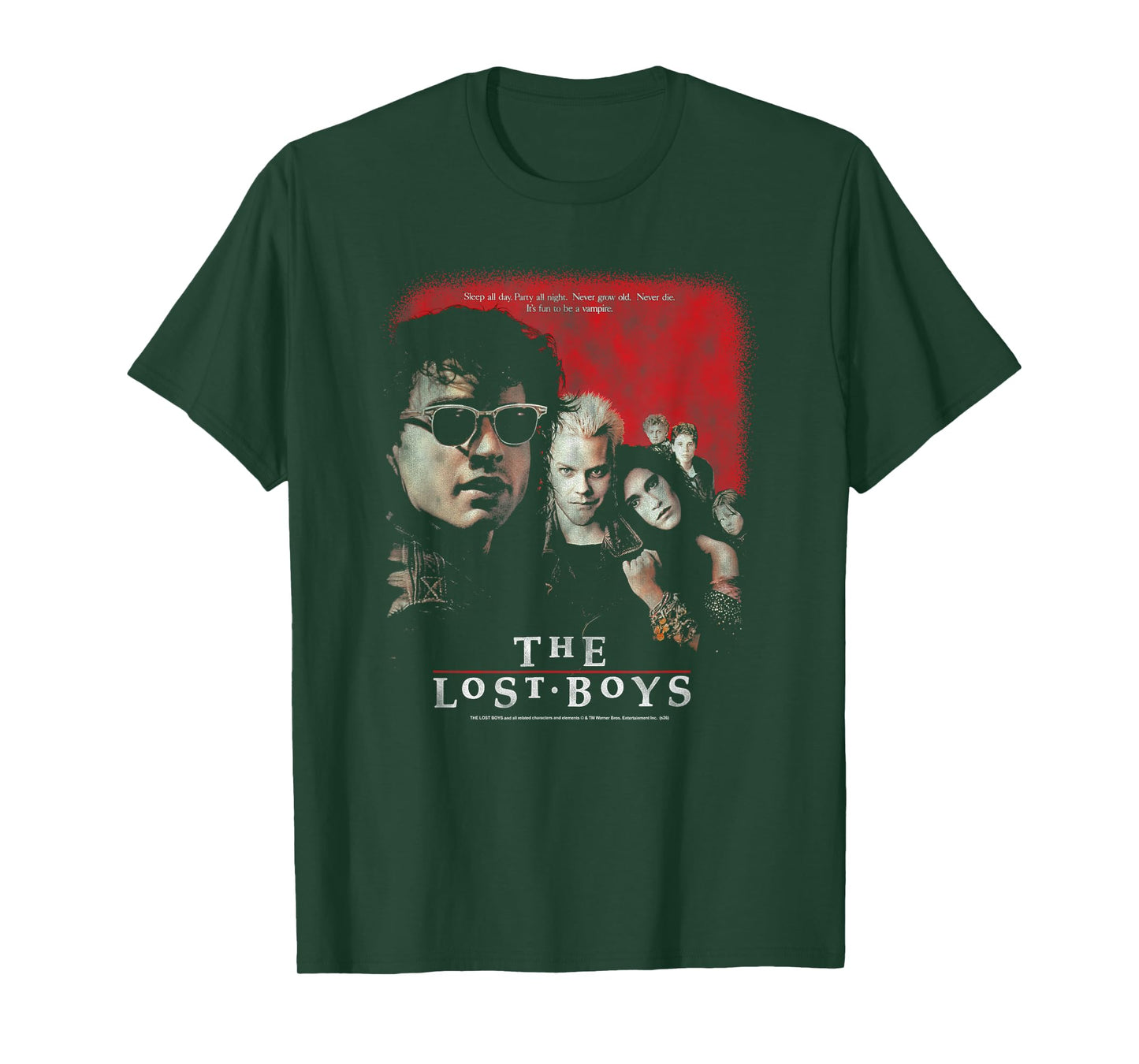 The Lost Boys Distressed Movie Poster 80's Vampire Horror T-Shirt