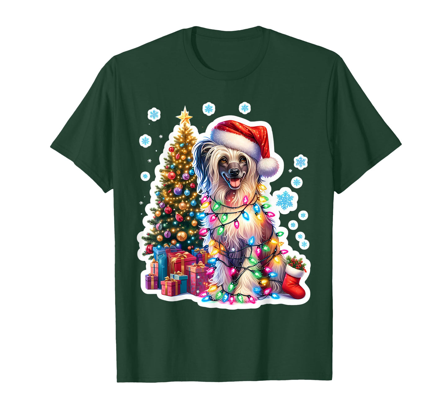 Chinese Crested Merry Christmas Mom Dad Parent Owner Holiday T-Shirt