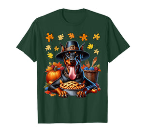 Doberman Thanksgiving Dobie T-Shirt