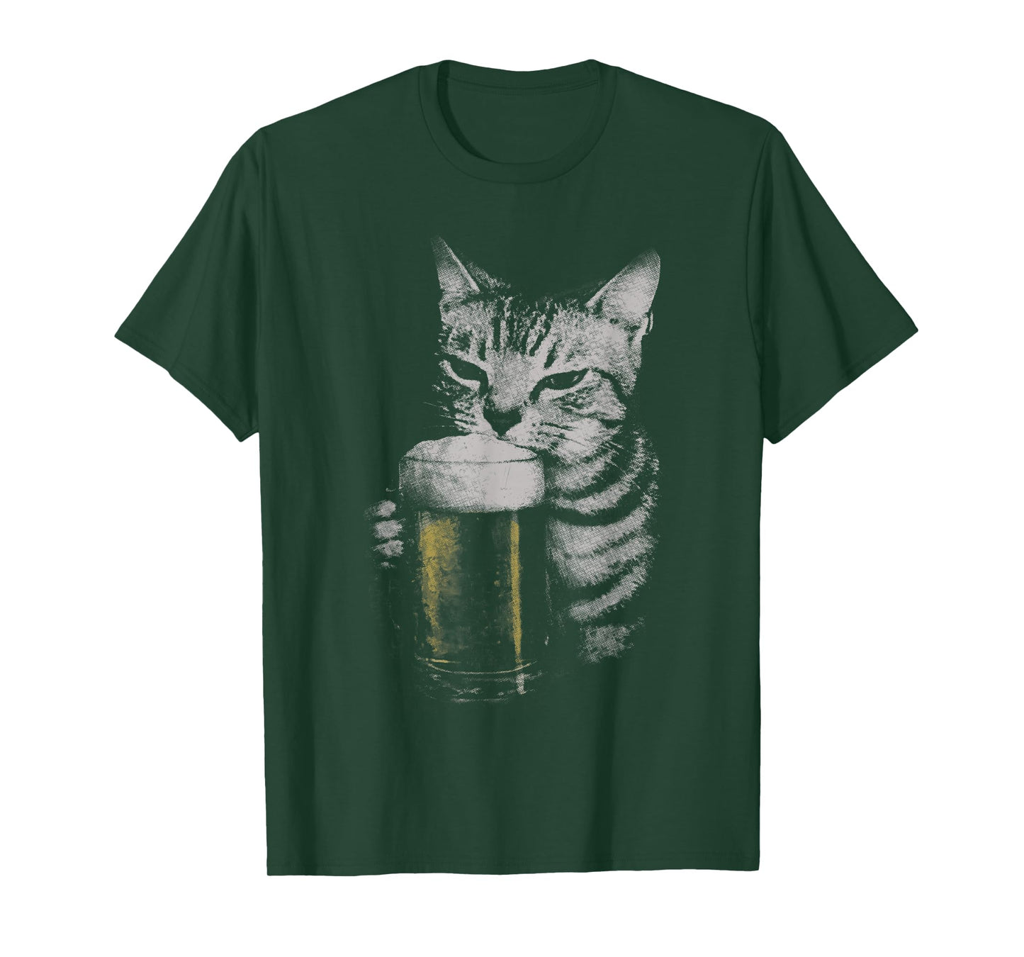 Cat Beer Y2k Vintage 90s Funny Cats Meme Fun Kitty Drunk T-Shirt
