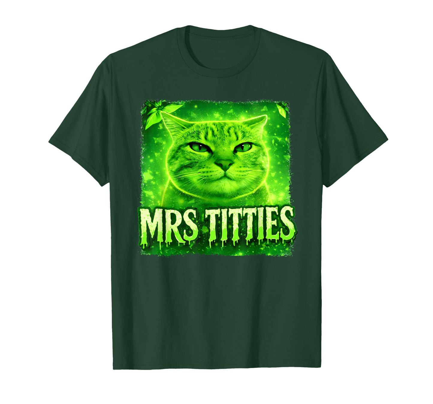 Mrs Titties Funny Cat Meme Graphic Cat Lovers T-Shirt