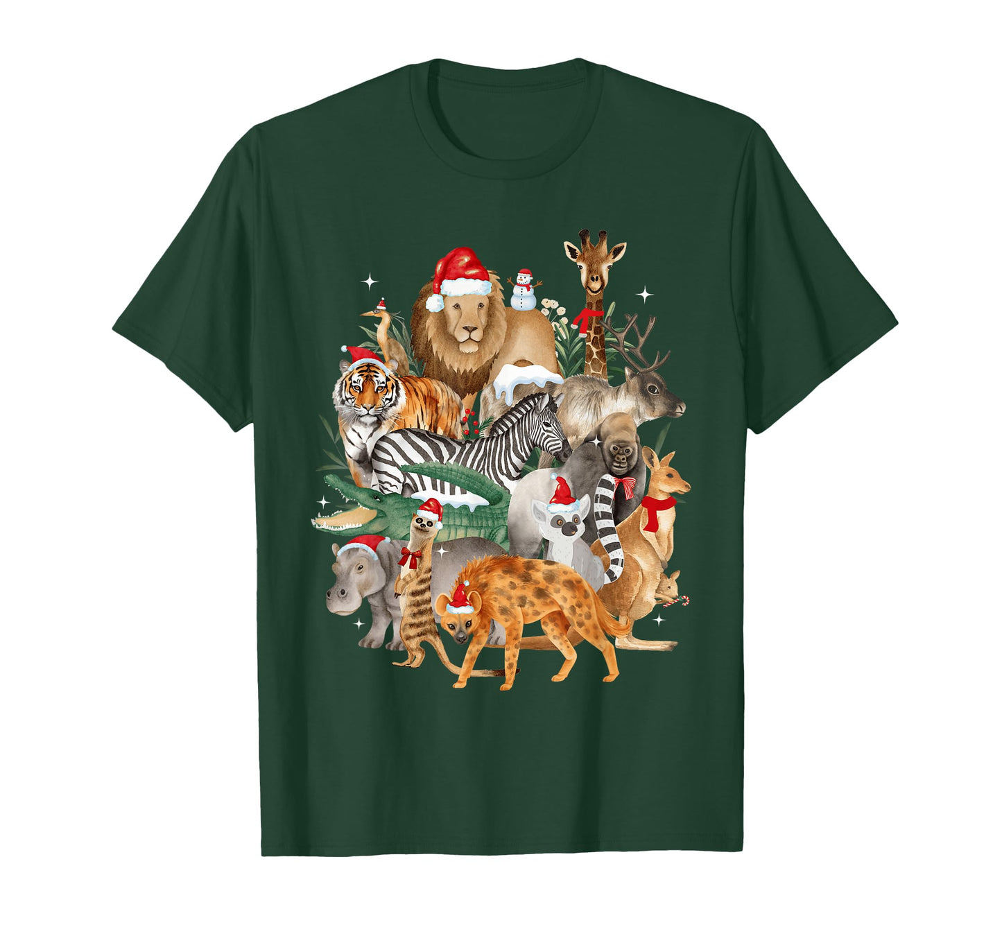 Kids Men Women Zoo Day Wildlife Animal Lovers Christmas T-Shirt