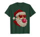 Glam Santa Bubblegum Heart Glasses Xmas T-Shirt