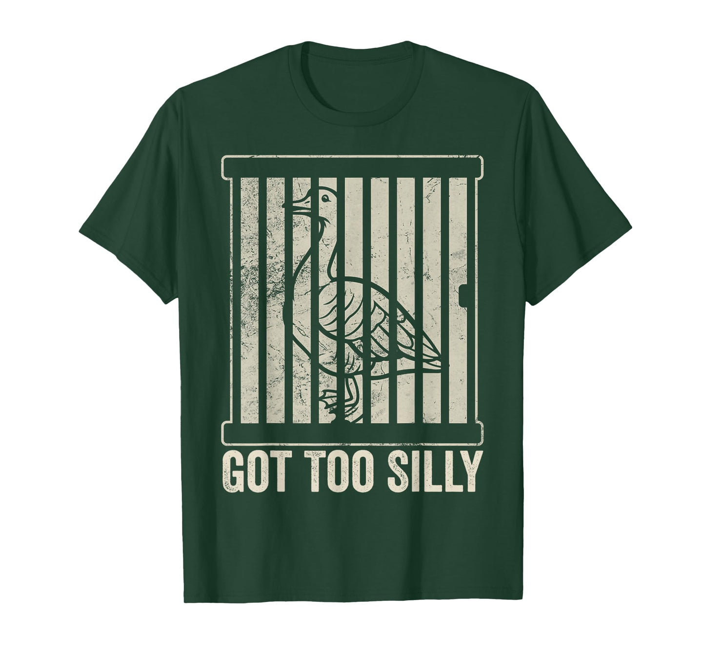 Silly Goose Got Too Silly Funny Goose Meme Humor T-Shirt