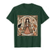 Saint Gertrude Patron St of Cats Folk Art T-Shirt