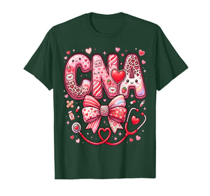 Hearts Certified Nursing Assistant Nurse CNA Valentines T-Shirt
