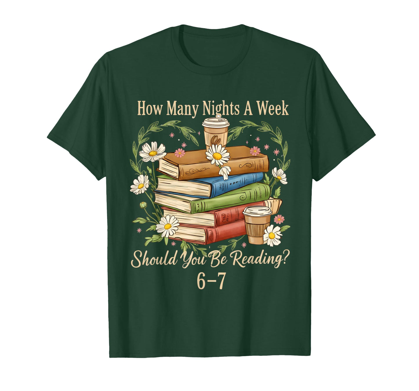 How Many Nights Reading Meme 6 7 Cozy Book Lover T-Shirt