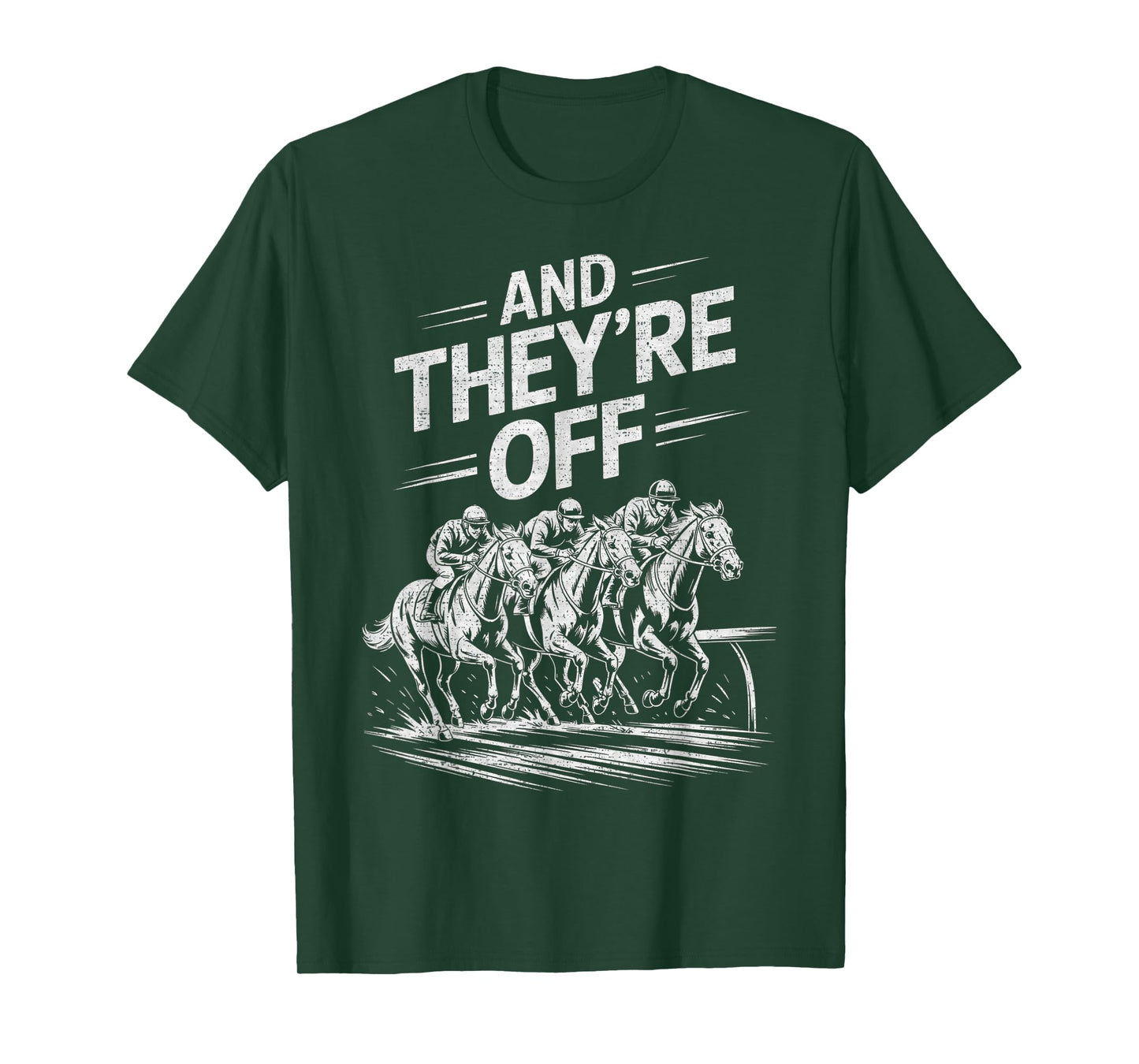 Funny Horse Racing Design for Men Women Kid Horse Race Lover T-Shirt