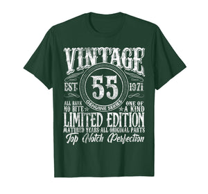 55 Year Old Gifts Vintage 1971 Limited Edition 55th Birthday T-Shirt
