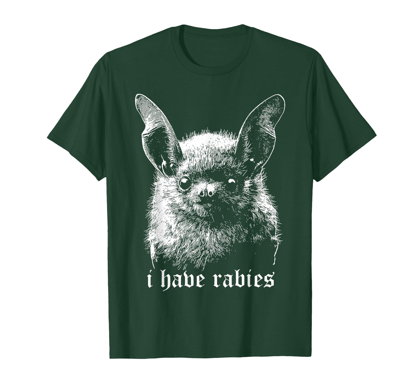 Vintage I Have Rabies Bat Funny Meme Quotes T-Shirt