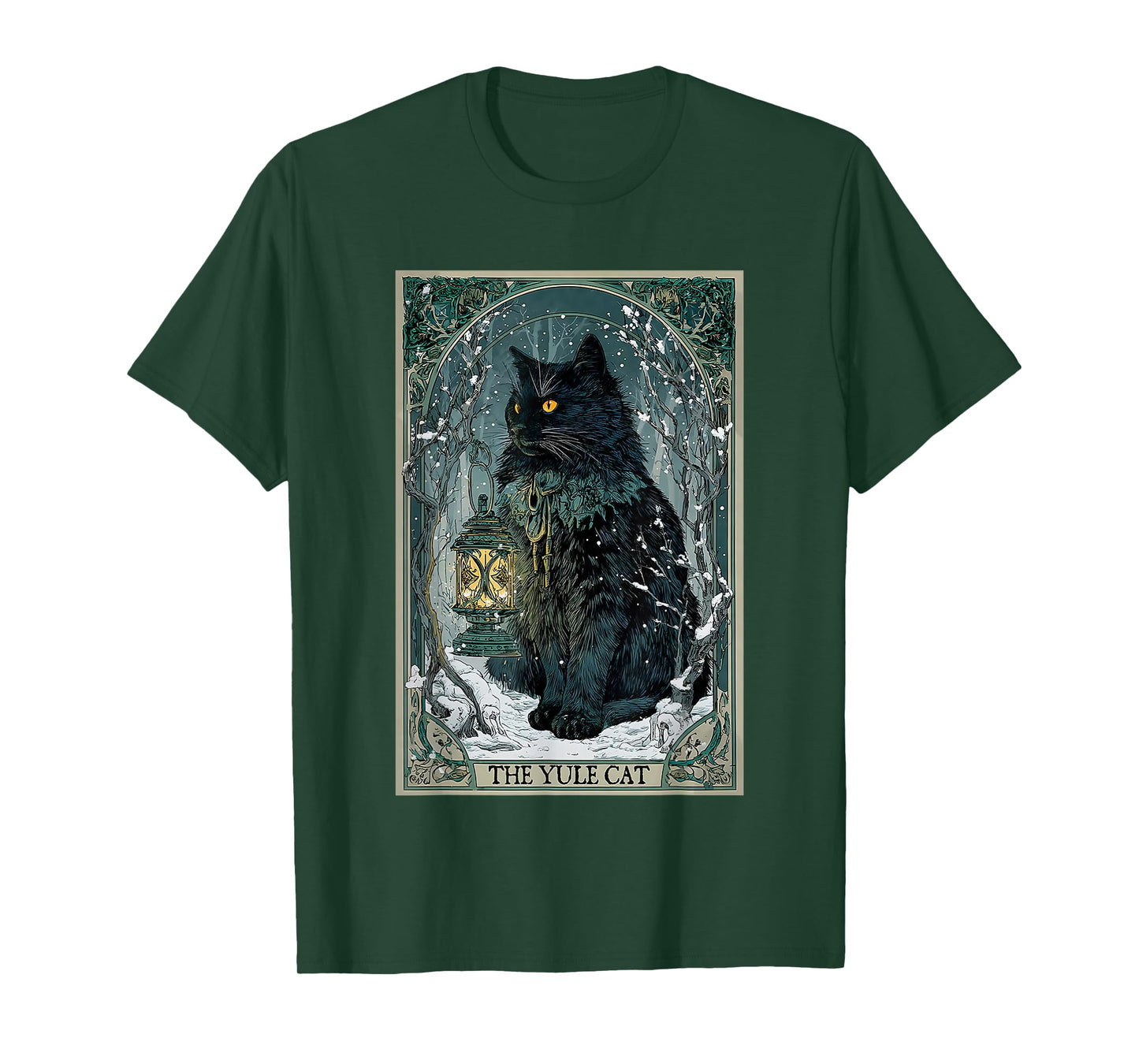 The Yule cat Tarot Card Christmas T-Shirt