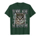 Tummy Ache Survivor Cat Meme Funny Saying Cats Animals Quote T-Shirt