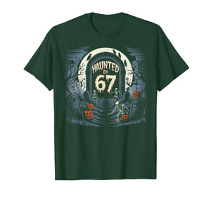 67 Meme Halloween Costume Haunted by 6-7 Brainrot Six Seven T-Shirt