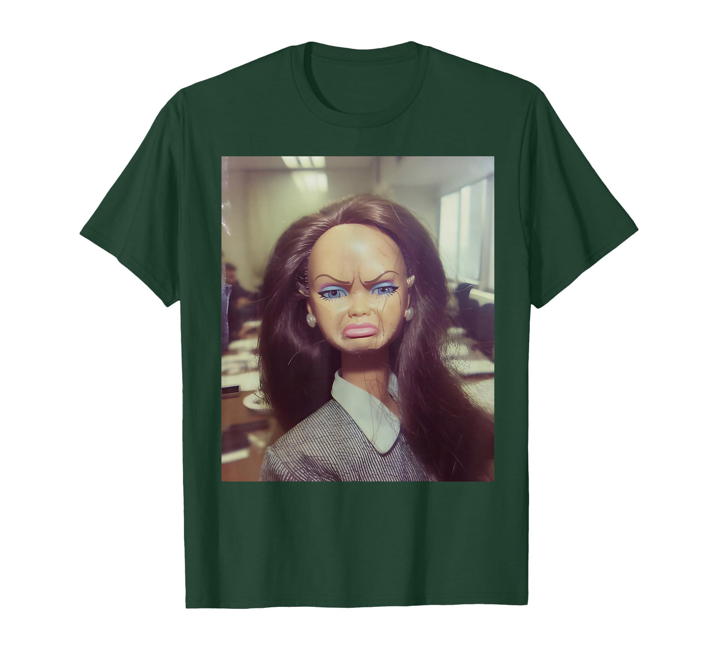 Distressed Doll Face Meme T-Shirt