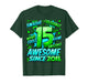 15 Year Old Gifts for Boys 15th Birthday Boy 15 Year Old Boy T-Shirt